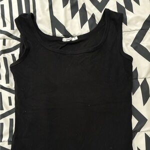 Black tank top